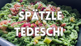 SPÄTZLE TEDESCHI AGLI SPINACI | Come prepararli in casa senza attrezzi particolari