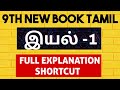 🏆9TH NEW TAMIL 💥இயல்-1 💥FULL EXPLANATION | SHORTCUT | KRISHOBA ACADEMY🏆