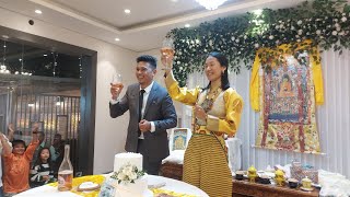 Tenzing Woser weds Tenzin Sangmo 💐❤️🍾💍 // tibetan wedding // tibetan Gorshey // tibetan dance