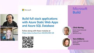 Learn Live: Build full stack applications w/ Azure Static Web Apps and Azure SQL Database | GBCLL02
