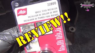 Lisle Wheel Stud Installer Review