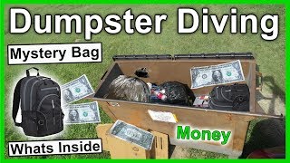 Wow Found Money Inside Mystery Bag Dumpster Diving #290