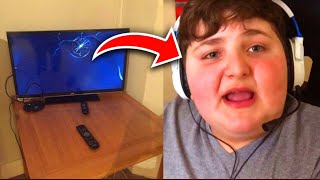 I UNPLUGGED HIS PS4 MID GAME... FORTNITE FAT KID RAGE (Caught on Camera)