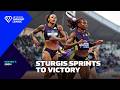 America get the 1,2 as Cambrea Sturgis clocks 22.21 over 200m - Wanda Diamond League