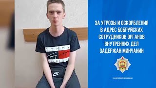 За угрозы и оскорбления в адрес бобруйских сотрудников органов внутренних дел задержан минчанин