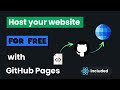 Host your website or React app for FREE with GitHub Pages