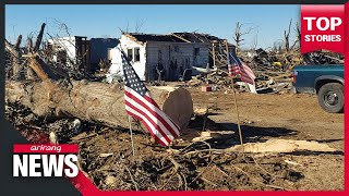 Rescue work continues to find survivors after enormous tornado sweeps across 6 U.S. states