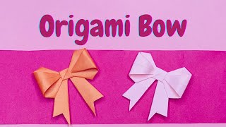 How To Fold A Paper Bow Or Ribbon | Gift Wrapping Hack