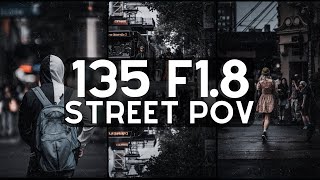 This is the best street photography lens !!! SAMYANG 135 f1.8 ( A7RV ) street photography