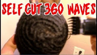 SELF CUT 360 WAVES FADE TAPERED SIDES