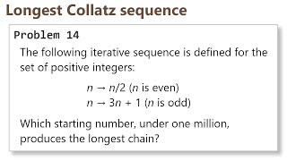 Project Euler: Problem 14 (C/C++)