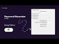Create a Random Password Generator in Python with Tkinter | Full Step-by-Step Tutorial for Beginners