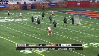 Bryant plays a 3-3 zone against Syracuse