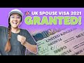 UK SPOUSE VISA 2021 | IT'S A YES! VISA GRANTED! 🇬🇧 Successful UK Spouse Visa Application!