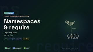 Clojure Namespaces & `require` — Organizing Code Across Files | Episode 20