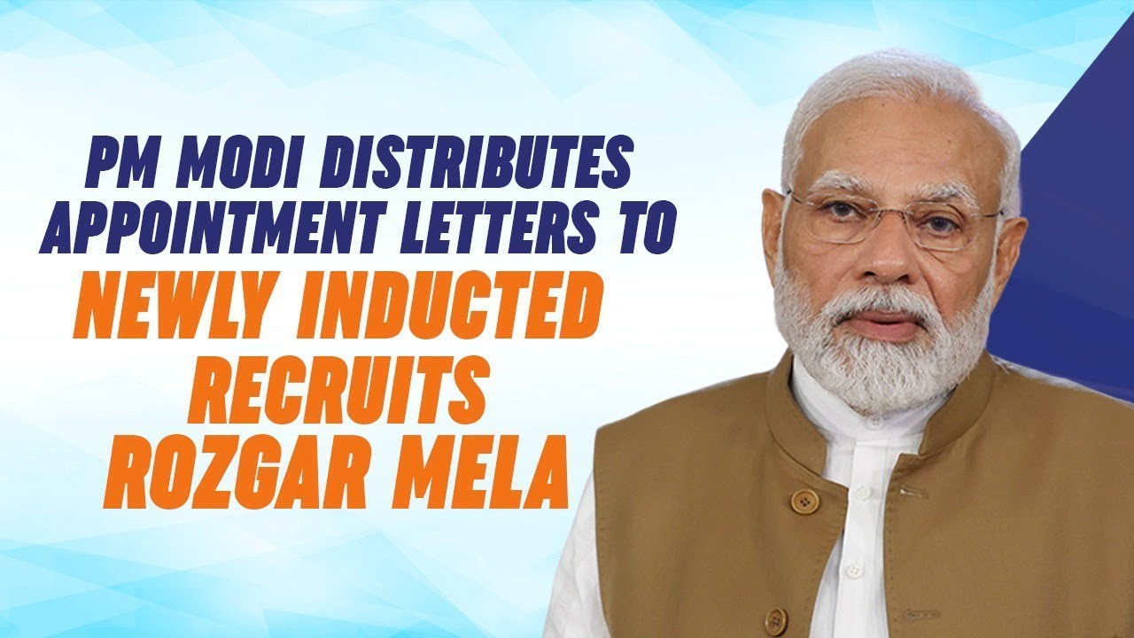 PM Shri Narendra Modi Distributes Appointment Letters To Newly Inducted ...