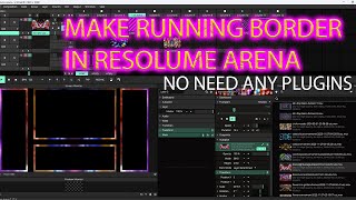 Make Unique Running Outline In Resolume Arena No Need Any Plugins