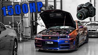 PHOTOGRAPHING A CRAZY MIDNIGHT PURPLE R34 GTR!