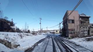 2016.1.24・富岡駅前-月の下 （車載2倍速）