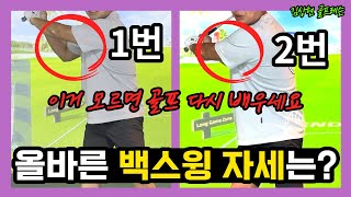 🏌️‍♂️ 골프레슨 | 잘못된 백스윙이 너무 많은데 제발 이거 보고 교정하세요.