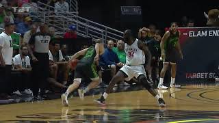 Jon Elmore makes 6'9 defender fall, hits CRAZY and-1!