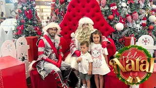 Vem chegando o Natal! Achamos o Papai Noel no Shopping! [Irmãos Laura e Gabriel]