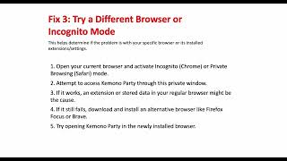 How to Fix Kemono Party Not Working on Mobile - Kemono Party Mobile Fix