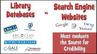 Library Databases vs Search Engines