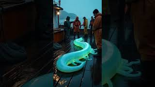 Fishermen Catch a Glowing Deep-Sea Creature! Unbelievable Discovery #GlowingCreature #shortvideo