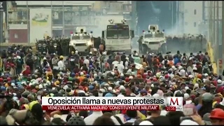 Oposición llama a nuevas protestas en Venezuela