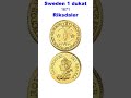 Sweden 1Dukat ||1662||Riksdaler Riksmynt (1719 - 1798) ||Gold || #shortvideo #new #trending