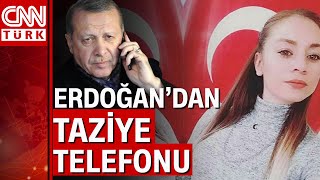Cumhurbaşkanı Erdoğan'dan Hayriye Alkutay'ın annesine taziye telefonu...
