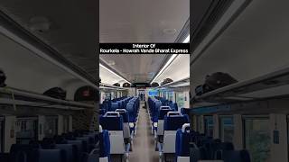 Rourkela - Howrah Vande Bharat Express CC coach Interior