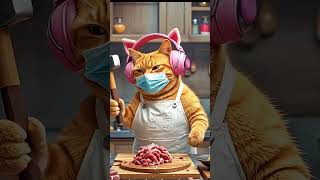 Today, ll cook some unique delicacies #cat #catshorts  #shortvideo ‏#catsofttiktok‏#al #aiart #cats