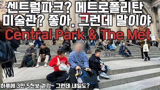 미국여행 ep.4 센트럴파크 메트로폴리탄 미술관 도보여행 (3만보 걷기) #centralpark #metropolitan #newyork