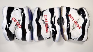 Jordan 11 Concord Retail VS Gifted (Favorite shoe ever!!!)