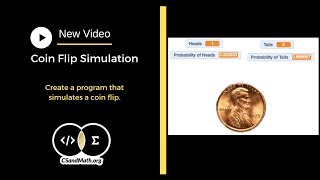 Coin Flip Simulation. Scratch Code in Math.