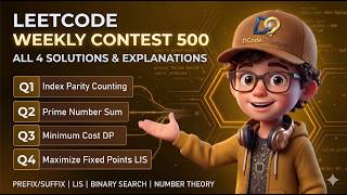 LeetCode Weekly Contest 500 Solutions | Q1, Q2, Q3, Q4 Explained | @DCodeThought