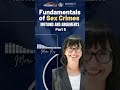 Fundamentals of sex crimes