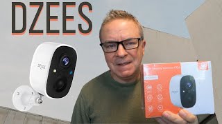 DZEES Wireless Rechargeable Security Camera 1080p HD