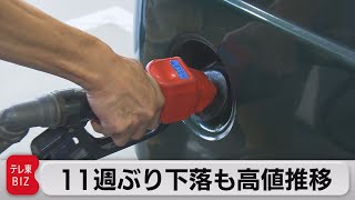 ガソリン価格 11週ぶりに値下がりも高い水準続く（2021年11月17日）