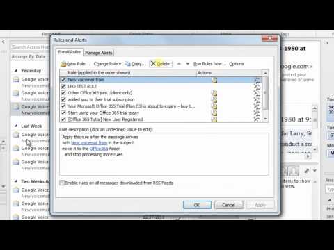 How to Delete a Rule in Outlook 2010 How to Delete a Rule in Outlook 2010