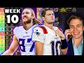 Week 10 Fantasy Football Rankings & Tiers (QB/TE/DST)