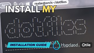 Install my dotfiles for HYPRLAND and QTILE. Easy and fast with installation scripts.