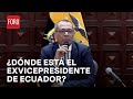 Jorge Glas, exvicepresidente de Ecuador, es trasladado a la cárcel de La Roca, en Guayaquil