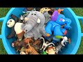 Zoo Animal Toys in a Tub! 🎉 Kids Learning with Sounds & Fun