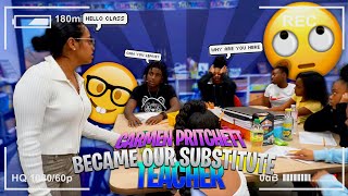 CARMEN BECAME OUR SUBSTITUTE TEACHER!!! (WE TORTURED HER)