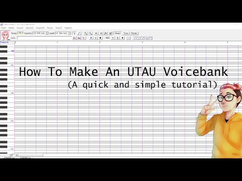 How To Make An Utau Voicebank Youtube