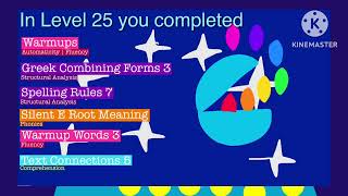 Level 25 completed in Lexia Core5 Reading