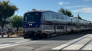 ACE Test Train with Bombardier BiLevel CEM Cab Car 3310 \u0026 SC-44 3110 at Fremont Centerville Station